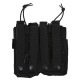 Double Duo Mag Pouch (BK), Manufactured by Kombat UK, the Double Duo Mag is a double-layered, double rifle magazine pouch